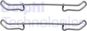 Delphi LX0076 - Kit accessori, Pastiglia freno www.autoricambi360.it