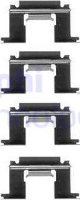 Delphi LX0077 - Kit accessori, Pastiglia freno www.autoricambi360.it