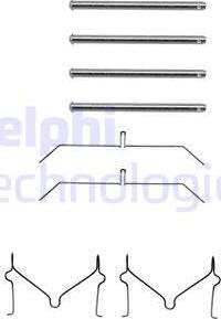Delphi LX0145 - Kit accessori, Pastiglia freno www.autoricambi360.it