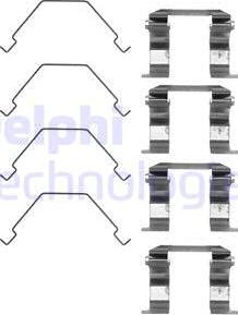 Delphi LX0159 - Kit accessori, Pastiglia freno www.autoricambi360.it