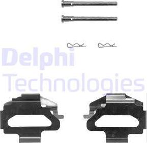 Delphi LX0150 - Kit accessori, Pastiglia freno www.autoricambi360.it