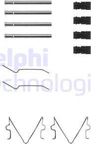 Delphi LX0164 - Kit accessori, Pastiglia freno www.autoricambi360.it