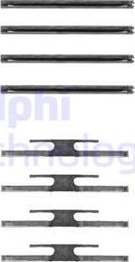 Delphi LX0186 - Kit accessori, Pastiglia freno www.autoricambi360.it