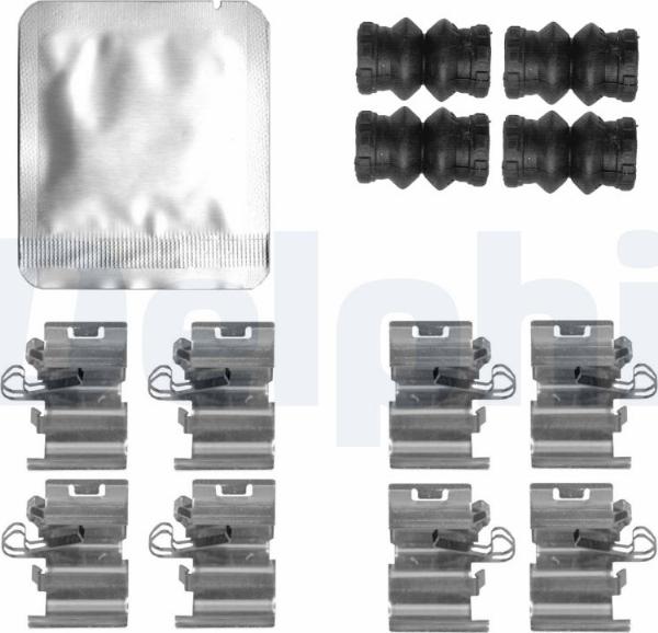Delphi LX0818 - Kit accessori, Pastiglia freno www.autoricambi360.it
