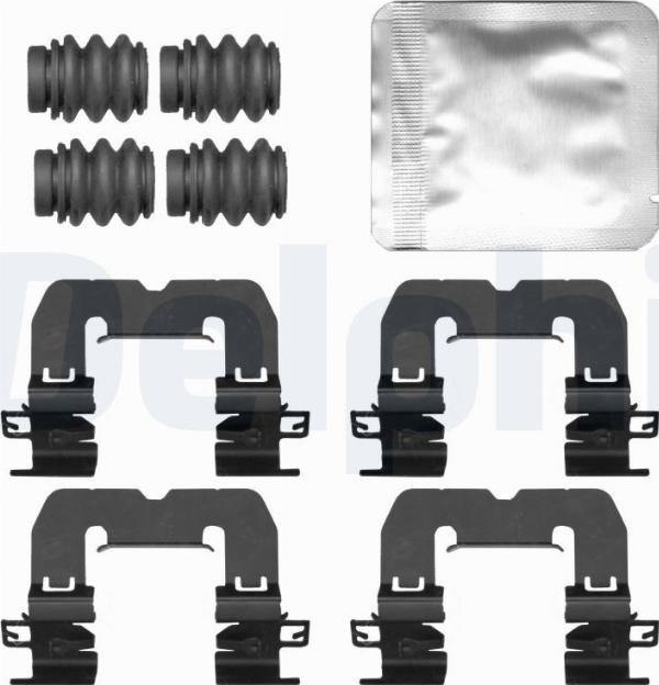 Delphi LX0835 - Kit accessori, Pastiglia freno www.autoricambi360.it