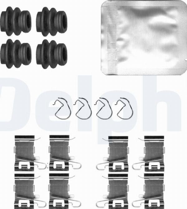 Delphi LX0836 - Kit accessori, Pastiglia freno www.autoricambi360.it