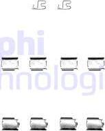 Delphi LX0343 - Kit accessori, Pastiglia freno www.autoricambi360.it