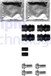 Delphi LX0358 - Kit accessori, Pastiglia freno www.autoricambi360.it