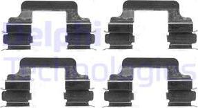 Delphi LX0383 - Kit accessori, Pastiglia freno www.autoricambi360.it
