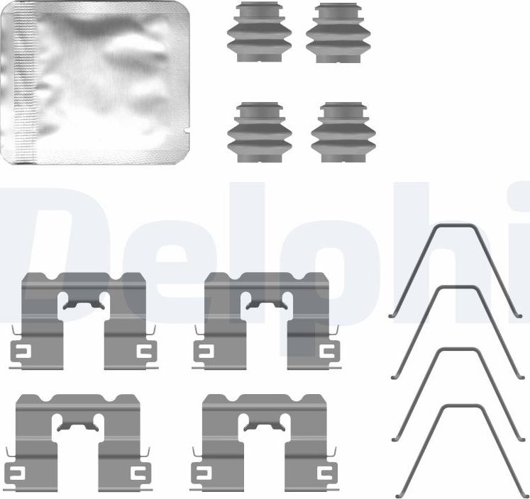 Delphi LX0794 - Kit accessori, Pastiglia freno www.autoricambi360.it