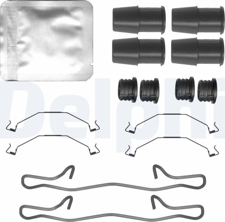 Delphi LX0790 - Kit accessori, Pastiglia freno www.autoricambi360.it