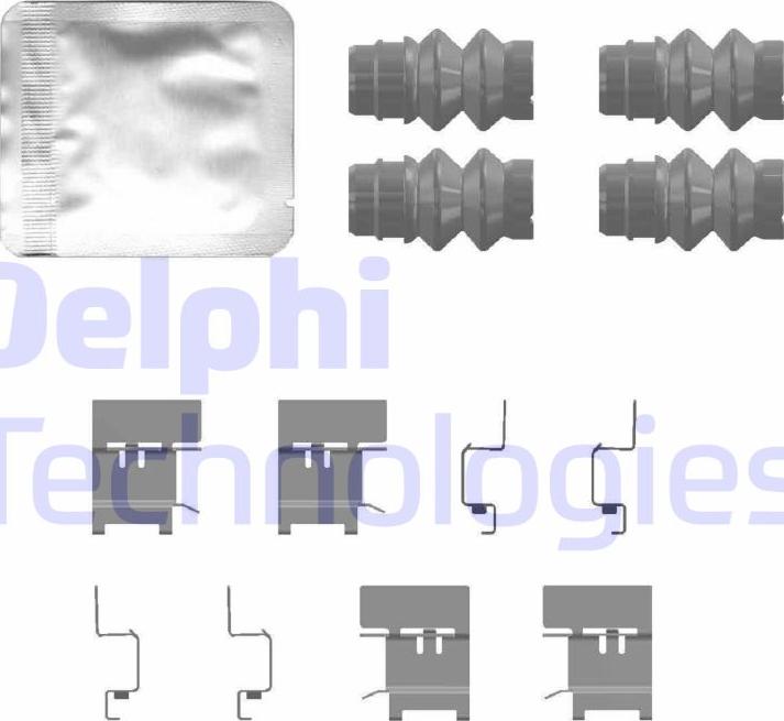 Delphi LX0768 - Kit accessori, Pastiglia freno www.autoricambi360.it