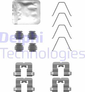 Delphi LX0763 - Kit accessori, Pastiglia freno www.autoricambi360.it