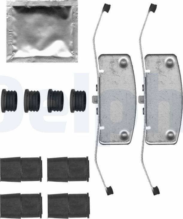 Delphi LX0700 - Kit accessori, Pastiglia freno www.autoricambi360.it