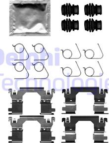 Delphi LX0701 - Kit accessori, Pastiglia freno www.autoricambi360.it