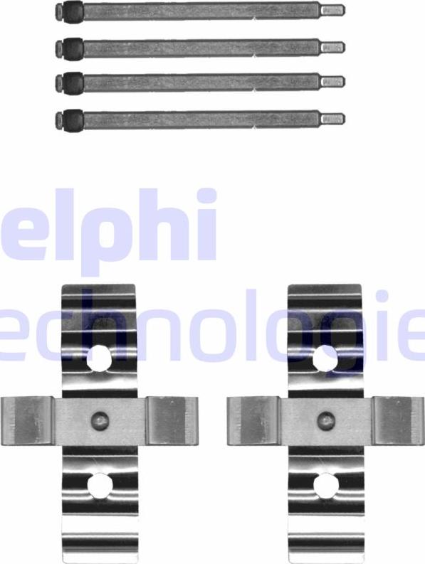 Delphi LX0702 - Kit accessori, Pastiglia freno www.autoricambi360.it