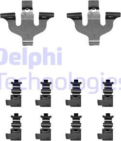 Delphi LX0714 - Kit accessori, Pastiglia freno www.autoricambi360.it