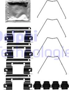 Delphi LX0713 - Kit accessori, Pastiglia freno www.autoricambi360.it