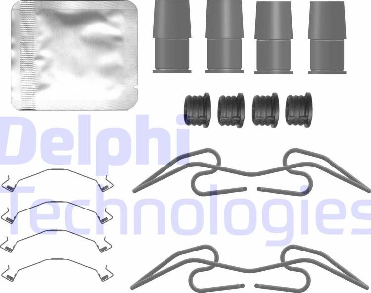 Delphi LX0784 - Kit accessori, Pastiglia freno www.autoricambi360.it