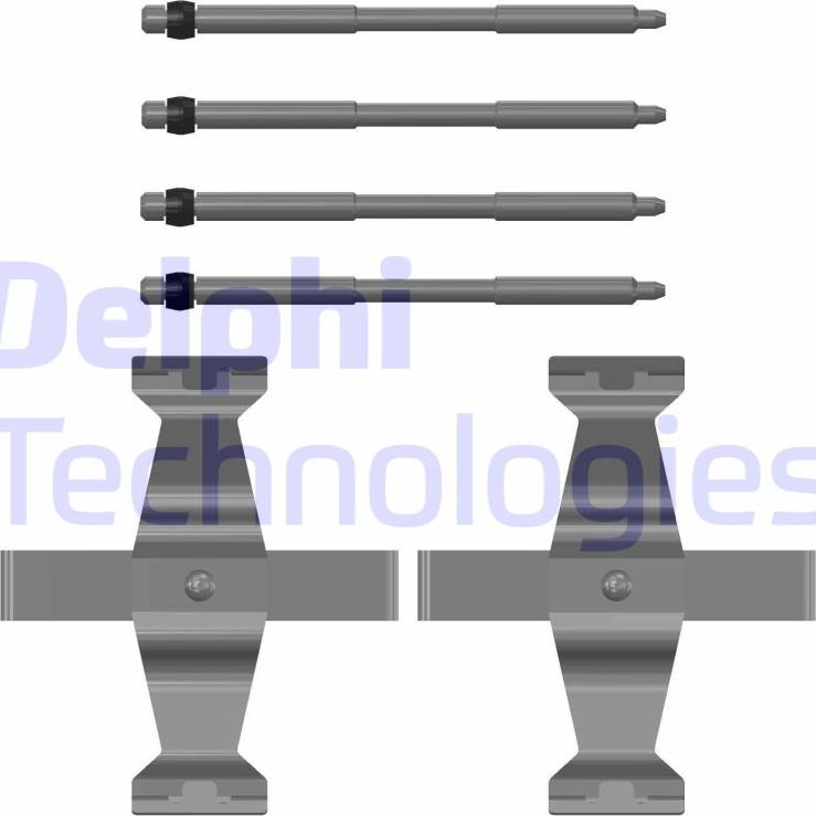 Delphi LX0785 - Kit accessori, Pastiglia freno www.autoricambi360.it