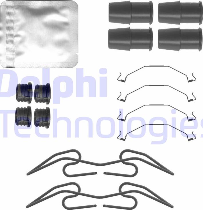Delphi LX0783 - Kit accessori, Pastiglia freno www.autoricambi360.it