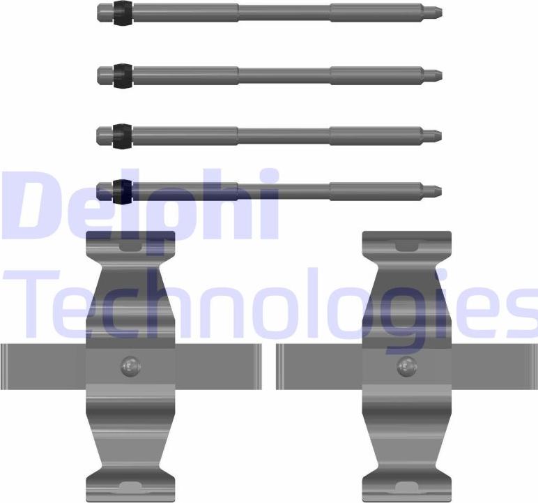 Delphi LX0782 - Kit accessori, Pastiglia freno www.autoricambi360.it