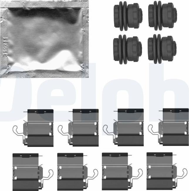 Delphi LX0787 - Kit accessori, Pastiglia freno www.autoricambi360.it