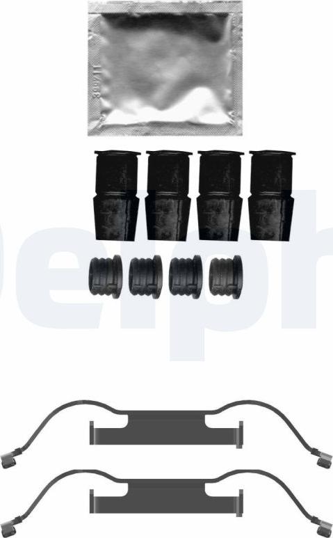 Delphi LX0733 - Kit accessori, Pastiglia freno www.autoricambi360.it