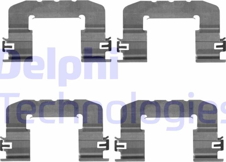 Delphi LX0725 - Kit accessori, Pastiglia freno www.autoricambi360.it