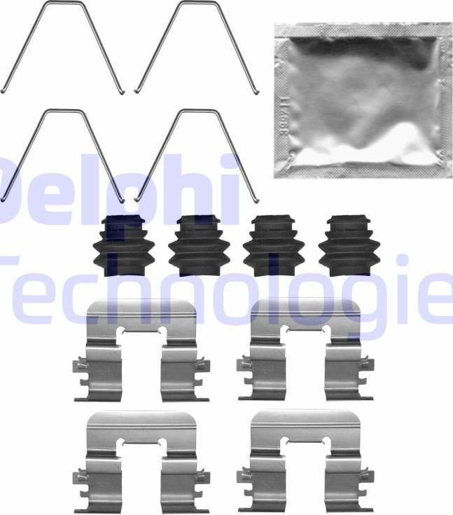 Delphi LX0726 - Kit accessori, Pastiglia freno www.autoricambi360.it