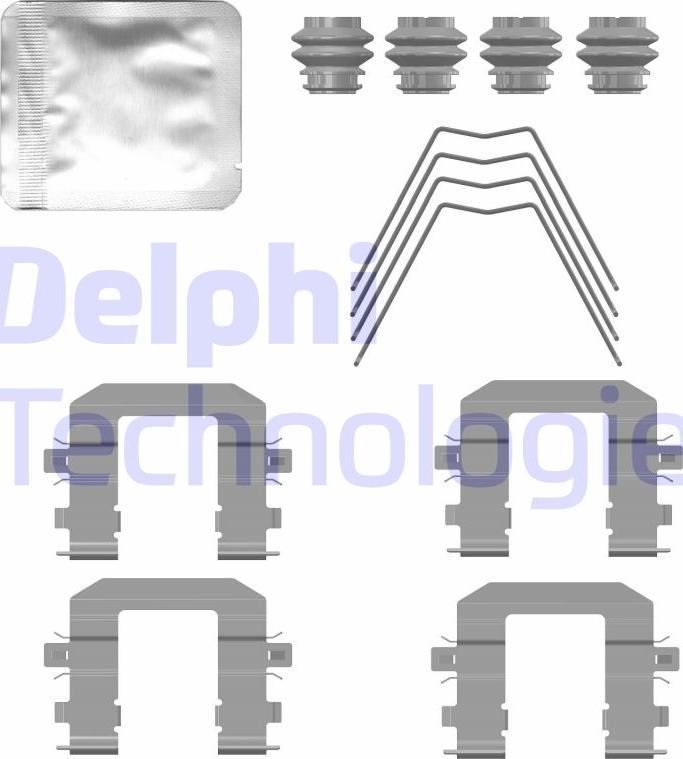Delphi LX0779 - Kit accessori, Pastiglia freno www.autoricambi360.it