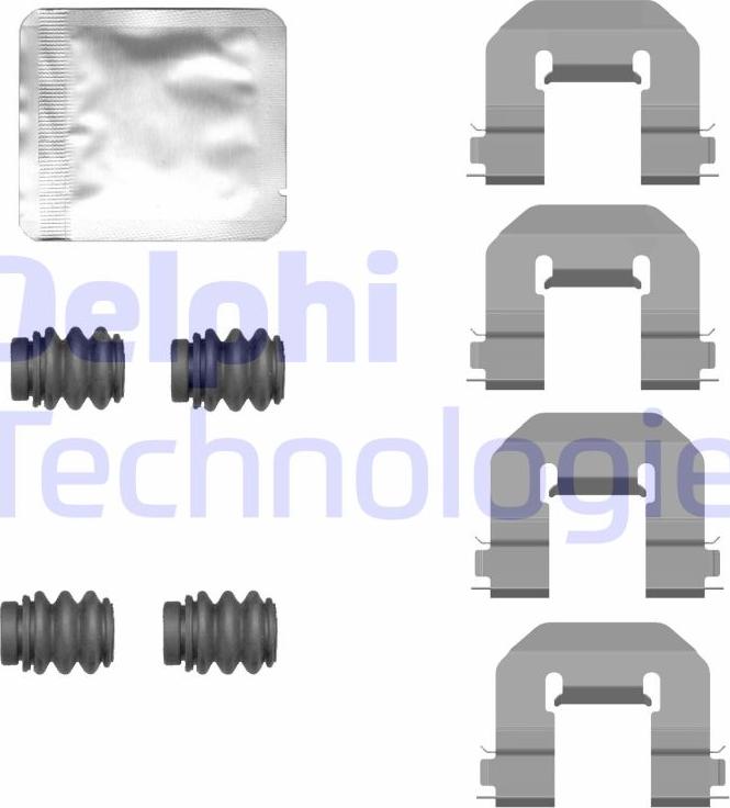 Delphi LX0774 - Kit accessori, Pastiglia freno www.autoricambi360.it
