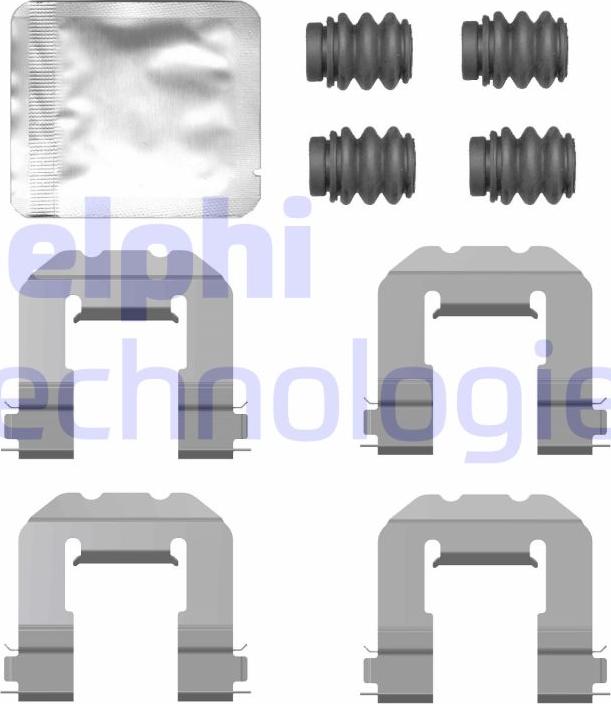Delphi LX0775 - Kit accessori, Pastiglia freno www.autoricambi360.it