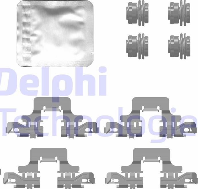 Delphi LX0776 - Kit accessori, Pastiglia freno www.autoricambi360.it