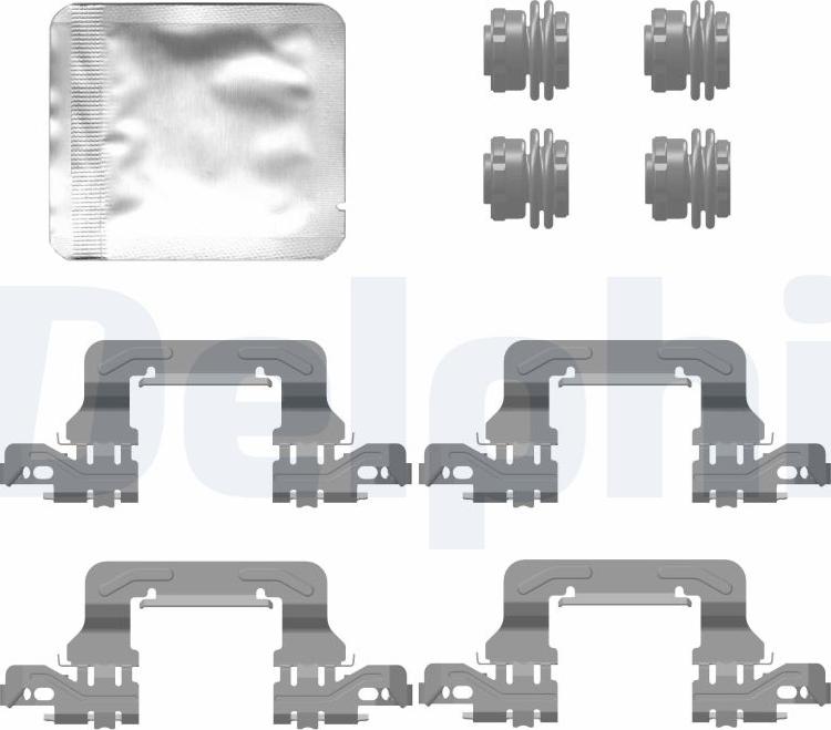 Delphi LX0778 - Kit accessori, Pastiglia freno www.autoricambi360.it