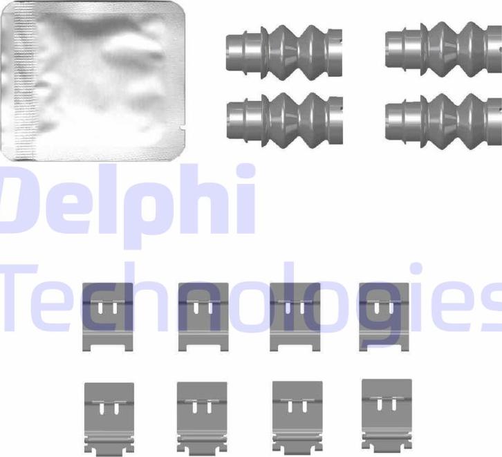 Delphi LX0772 - Kit accessori, Pastiglia freno www.autoricambi360.it