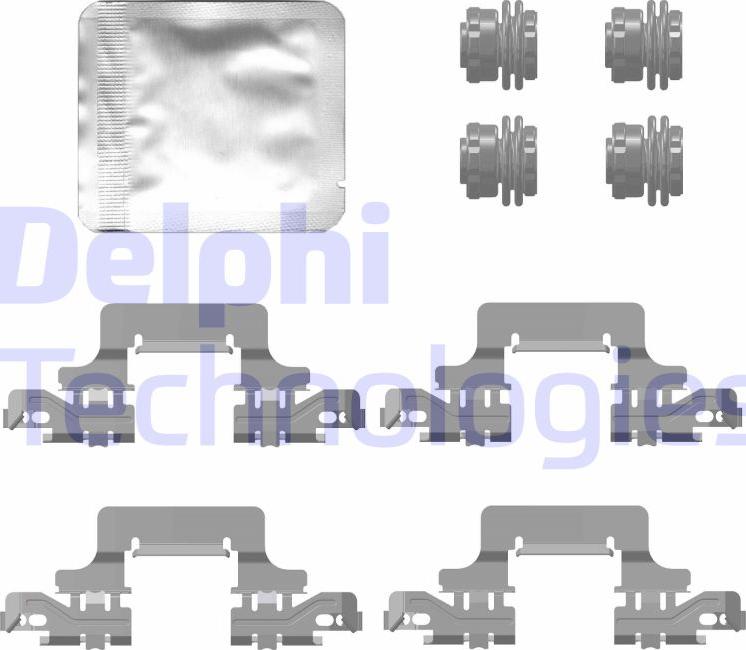 Delphi LX0777 - Kit accessori, Pastiglia freno www.autoricambi360.it