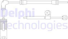 Delphi LZ0150 - Contatto segnalazione, Usura past. freno / mat. d'attrito www.autoricambi360.it