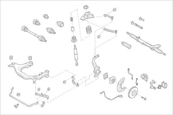 Delphi OE-AUDI-000016880-F - Sospensione ruota www.autoricambi360.it