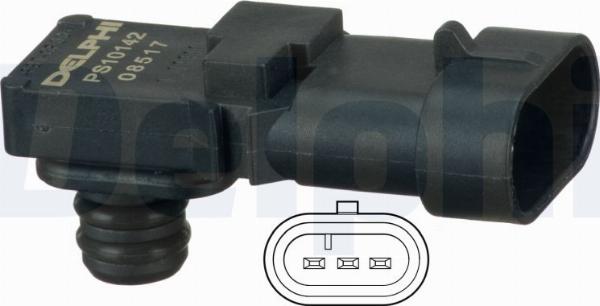 Delphi PS10142-15B1 - Sensore, Pressione alimentazione www.autoricambi360.it