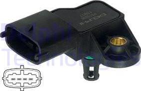 Delphi PS10206 - Sensore pressione aria, Aggiustaggio altimetrico www.autoricambi360.it