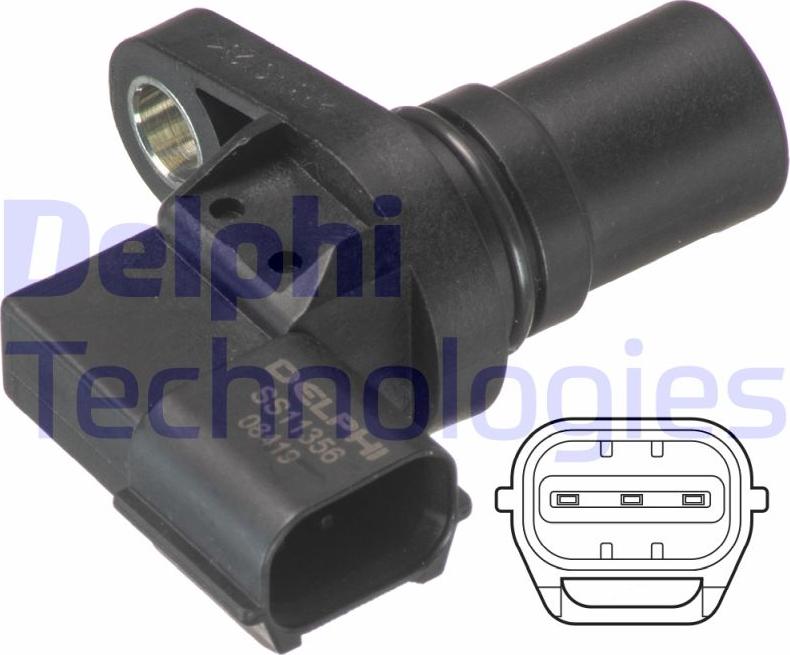 Delphi SS11356 - Sensore, Posizione albero a camme www.autoricambi360.it