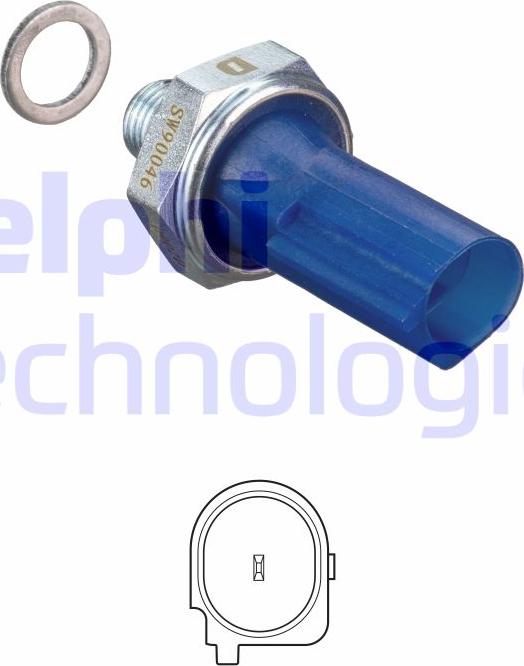 Delphi SW90046 - Sensore, Pressione olio www.autoricambi360.it