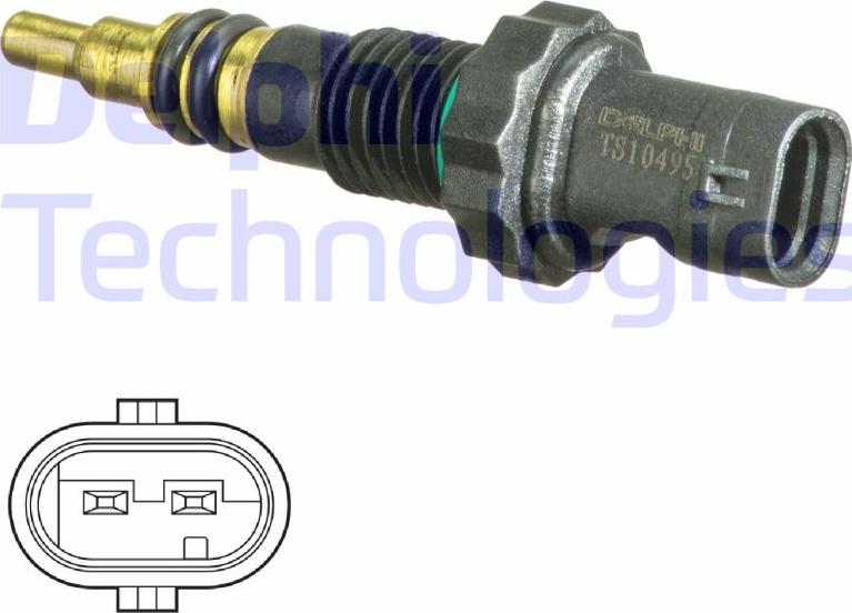 Delphi TS10495 - Sensore, Temperatura refrigerante www.autoricambi360.it