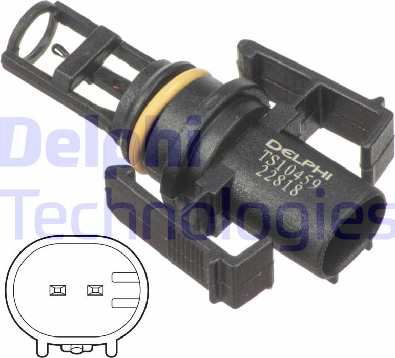 Delphi TS10459 - Sensore, Temperatura aria aspirata www.autoricambi360.it