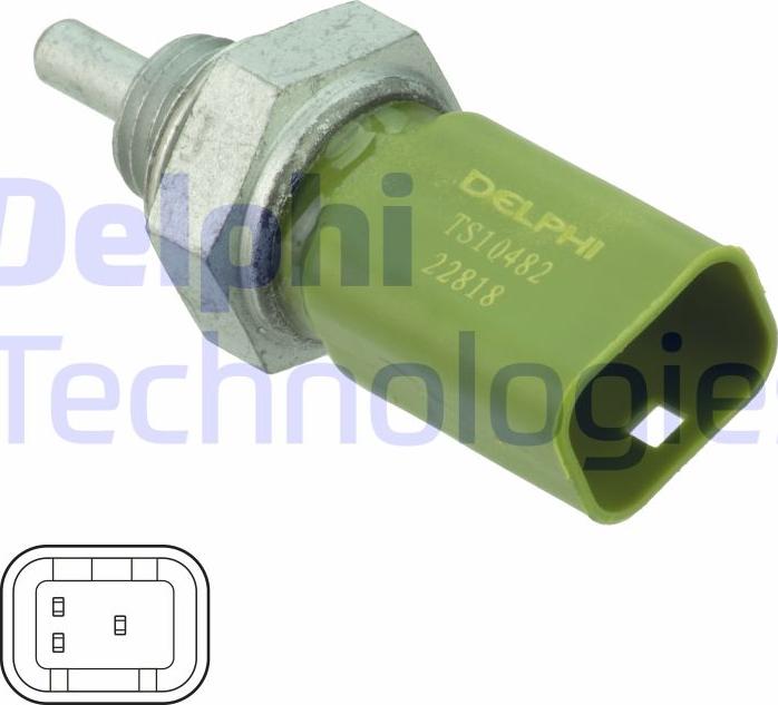 Delphi TS10482 - Sensore, Temperatura refrigerante www.autoricambi360.it