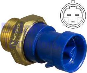 Delphi TS10478 - Termocontatto, Ventola radiatore www.autoricambi360.it