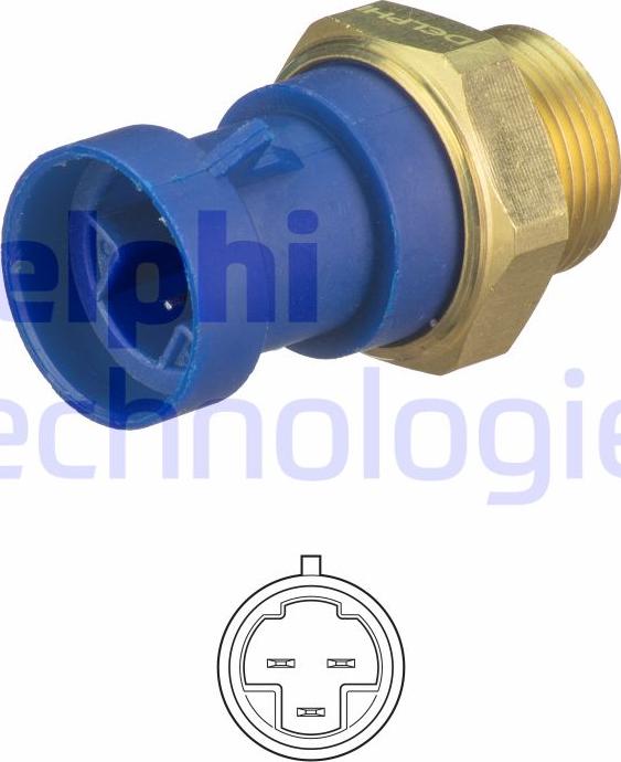 Delphi TS10513 - Termocontatto, Ventola radiatore www.autoricambi360.it