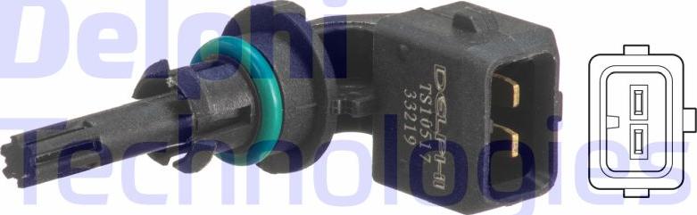 Delphi TS10517 - Sensore, Temperatura aria aspirata www.autoricambi360.it