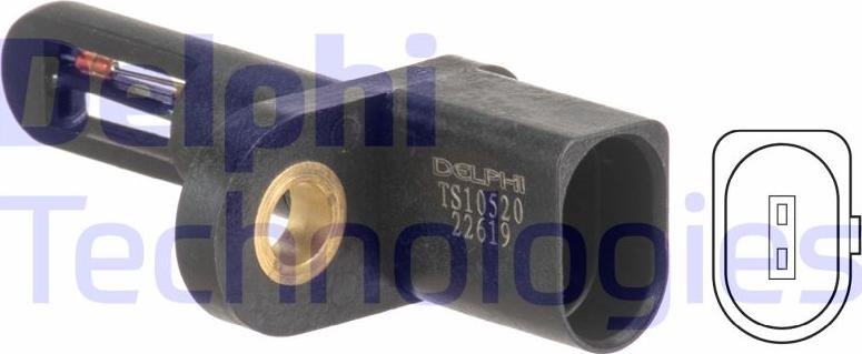 Delphi TS10520 - Sensore, Temperatura aria aspirata www.autoricambi360.it